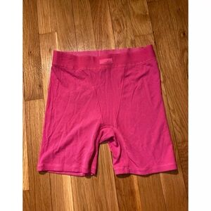 Skims Pink lounge shorts